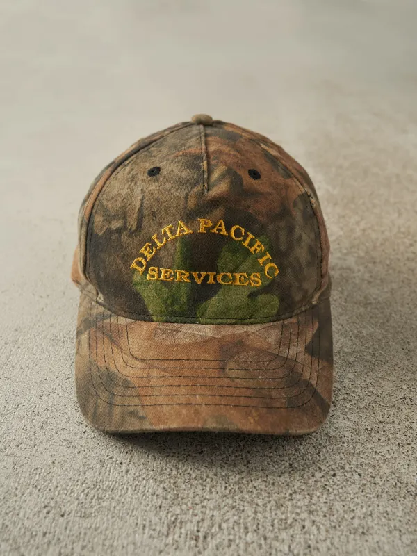 Vintage 90s Camo Embroidered Strapback (O/S) sold by Rebalance Vintage