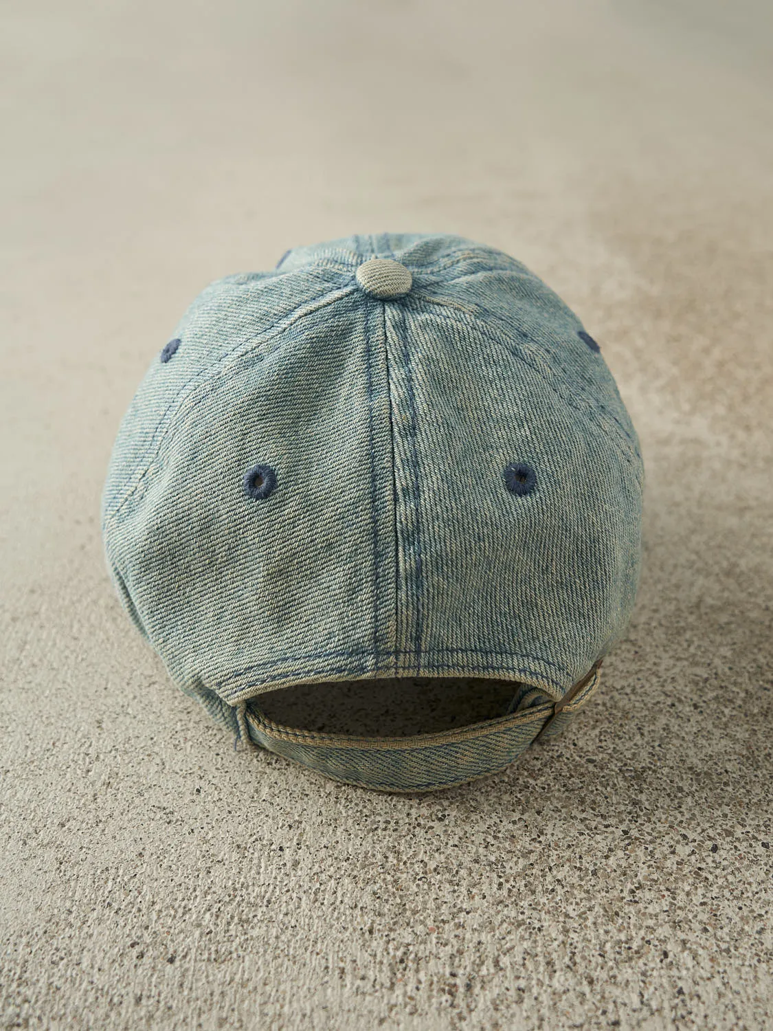 Vintage 90s Light Wash Coca-Cola Embroidered Strapback (O/S) sold by Rebalance Vintage product image thumbnail 4