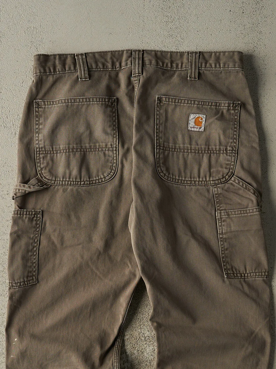 Vintage Y2K Brown Carhartt Carpenter Work Pants (33x28.5) sold by Rebalance Vintage product image thumbnail 5