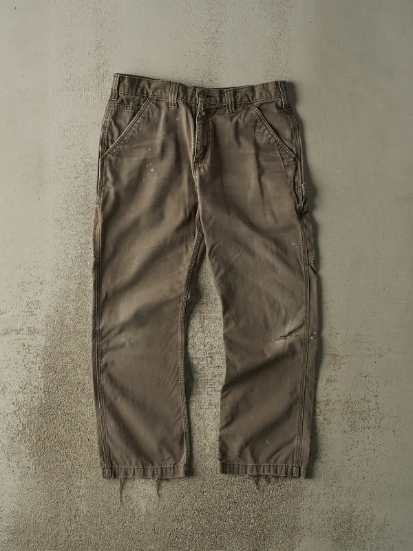 Vintage Y2K Brown Carhartt Carpenter Work Pants (33x28.5) sold by Rebalance Vintage