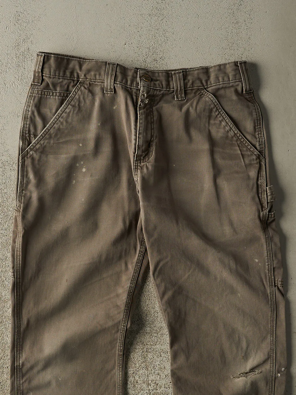 Vintage Y2K Brown Carhartt Carpenter Work Pants (33x28.5) sold by Rebalance Vintage product image thumbnail 4