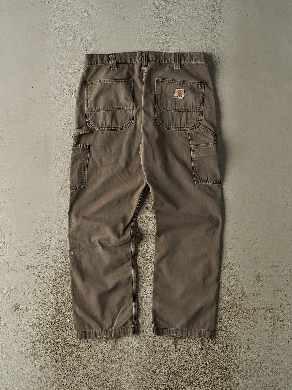 Vintage Y2K Brown Carhartt Carpenter Work Pants (33x28.5) sold by Rebalance Vintage product image thumbnail 3