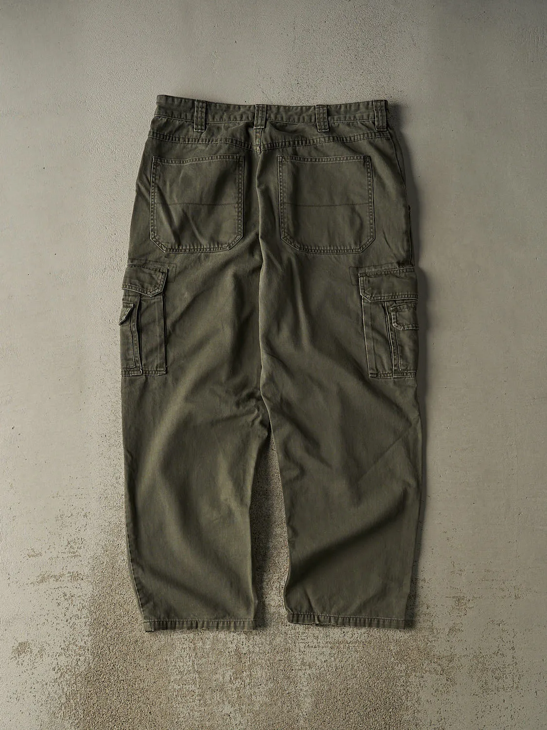 Vintage 90s Green Wrangler Cargo Work Pants (35x29) sold by Rebalance Vintage product image thumbnail 2