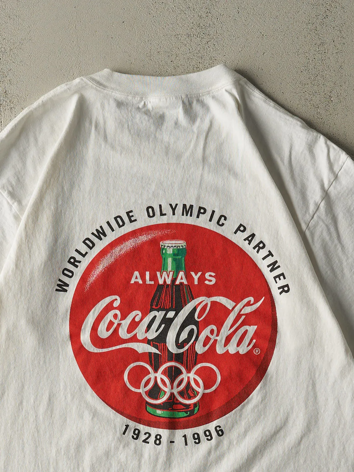 Vintage 96' White USA Olympics Tee (L/XL) sold by Rebalance Vintage product image thumbnail 4