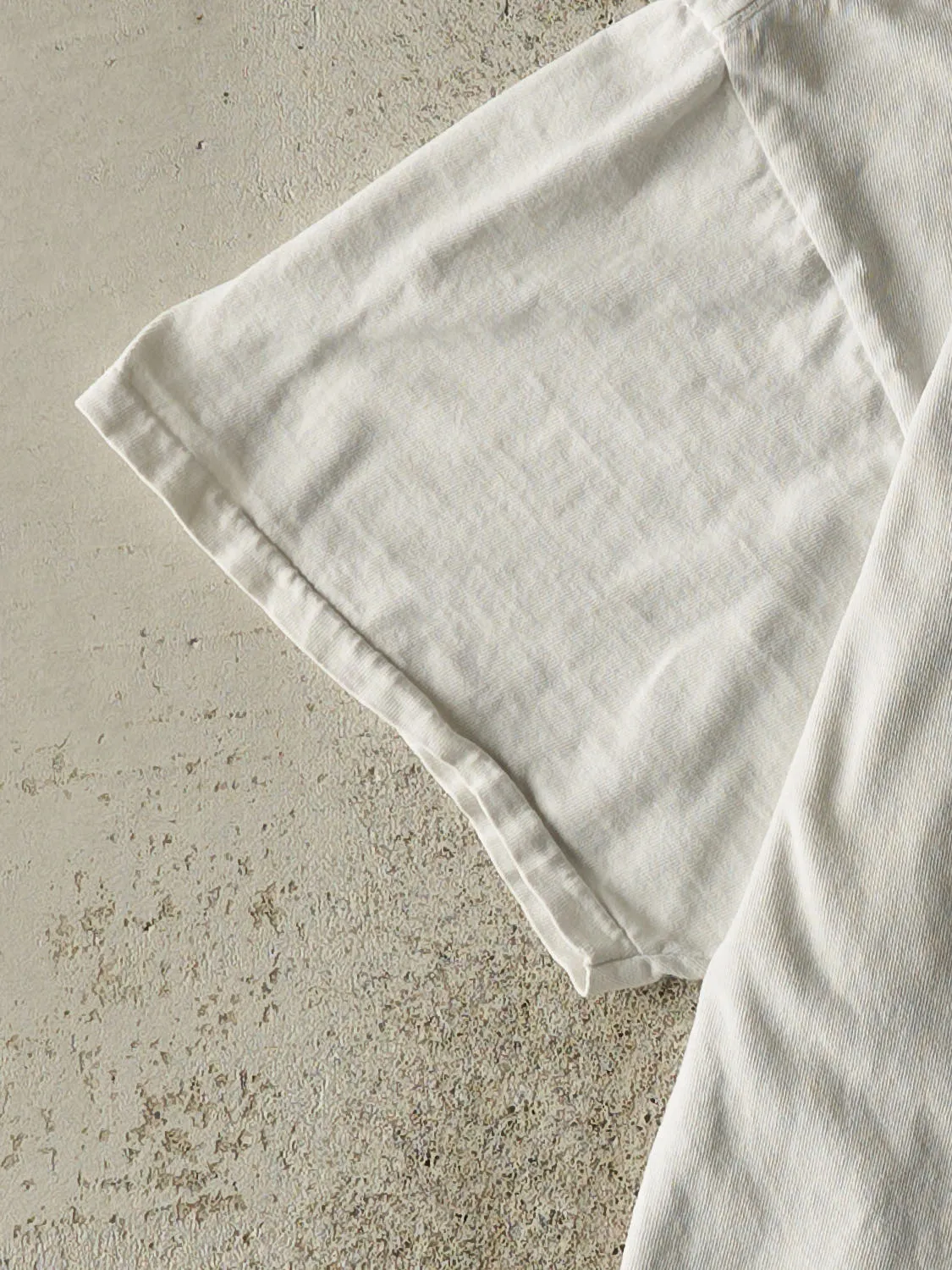 Vintage 90s White Varsity Pilgrims Single Stitch Tee (L/XL) sold by Rebalance Vintage product image thumbnail 3