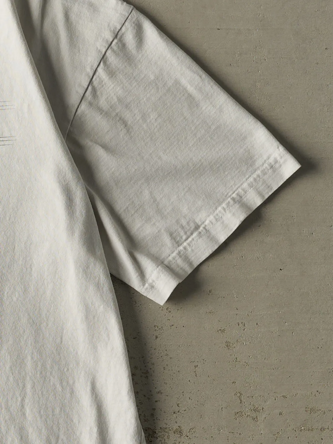 Vintage 90s White Adidas Logo Tee (M/L) sold by Rebalance Vintage product image thumbnail 4