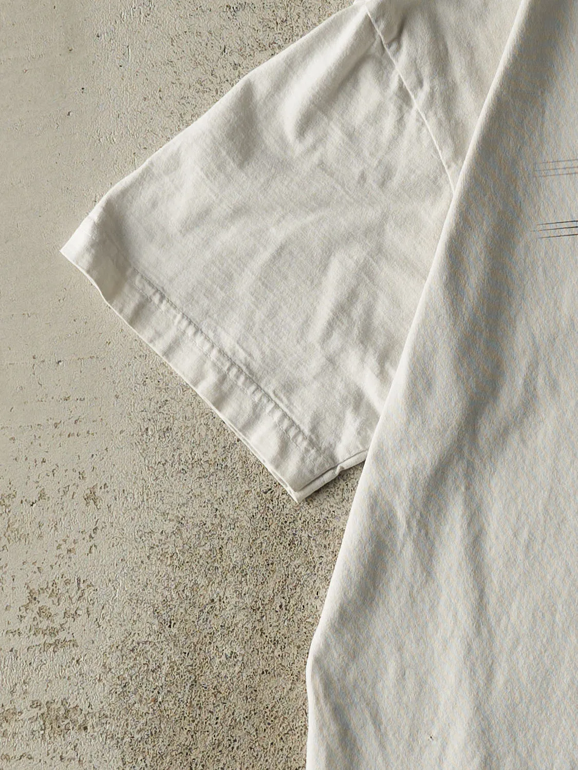 Vintage 90s White Adidas Logo Tee (M/L) sold by Rebalance Vintage product image thumbnail 3