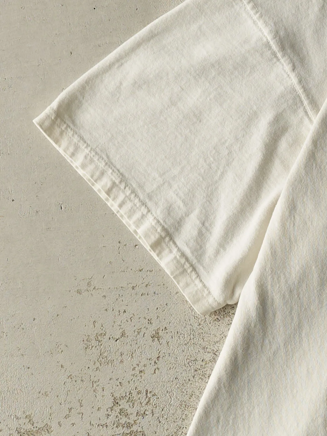 Vintage 90s White Russell Athletic Blank Pocket Tee (XL) sold by Rebalance Vintage product image thumbnail 4