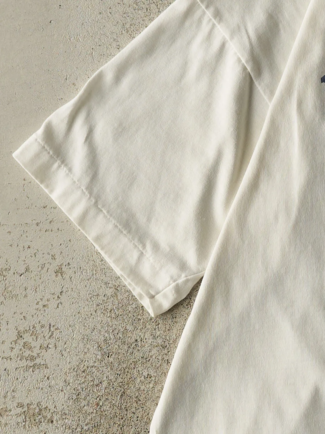 Vintage 90s White University of Thessalon Single Stitch Tee (M) sold by Rebalance Vintage product image thumbnail 3