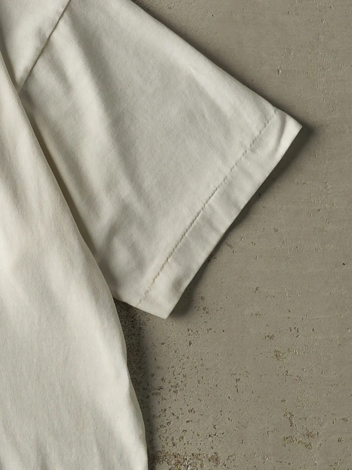 Vintage 90s White University of Thessalon Single Stitch Tee (M) sold by Rebalance Vintage product image thumbnail 4