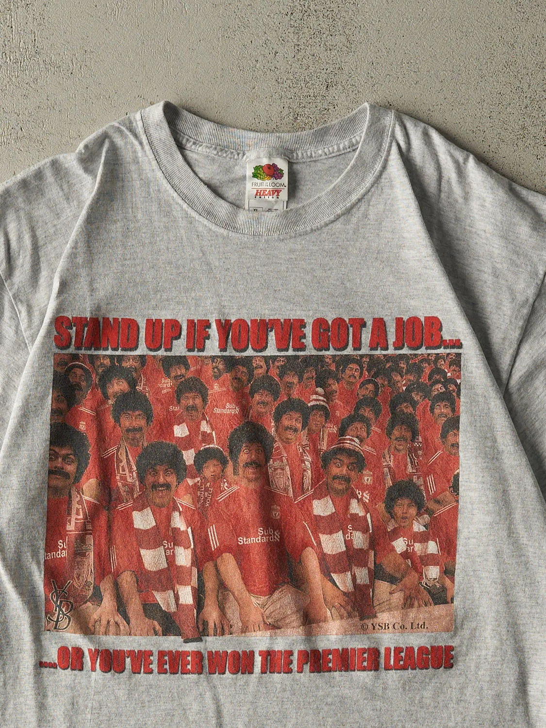 Vintage Y2K Heather Grey Soccer Tee (L/XL) sold by Rebalance Vintage product image thumbnail 3
