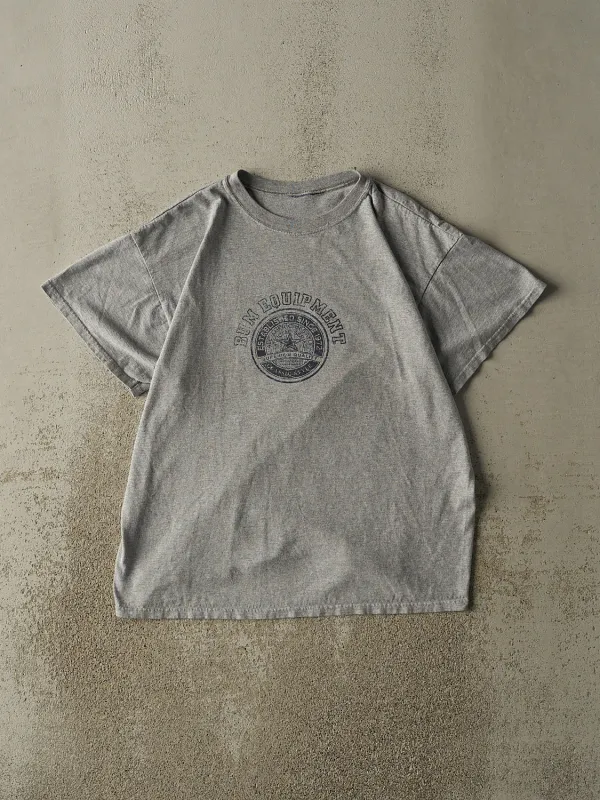Vintage 90s Grey BUM Equipment Tee (L) sold by Rebalance Vintage