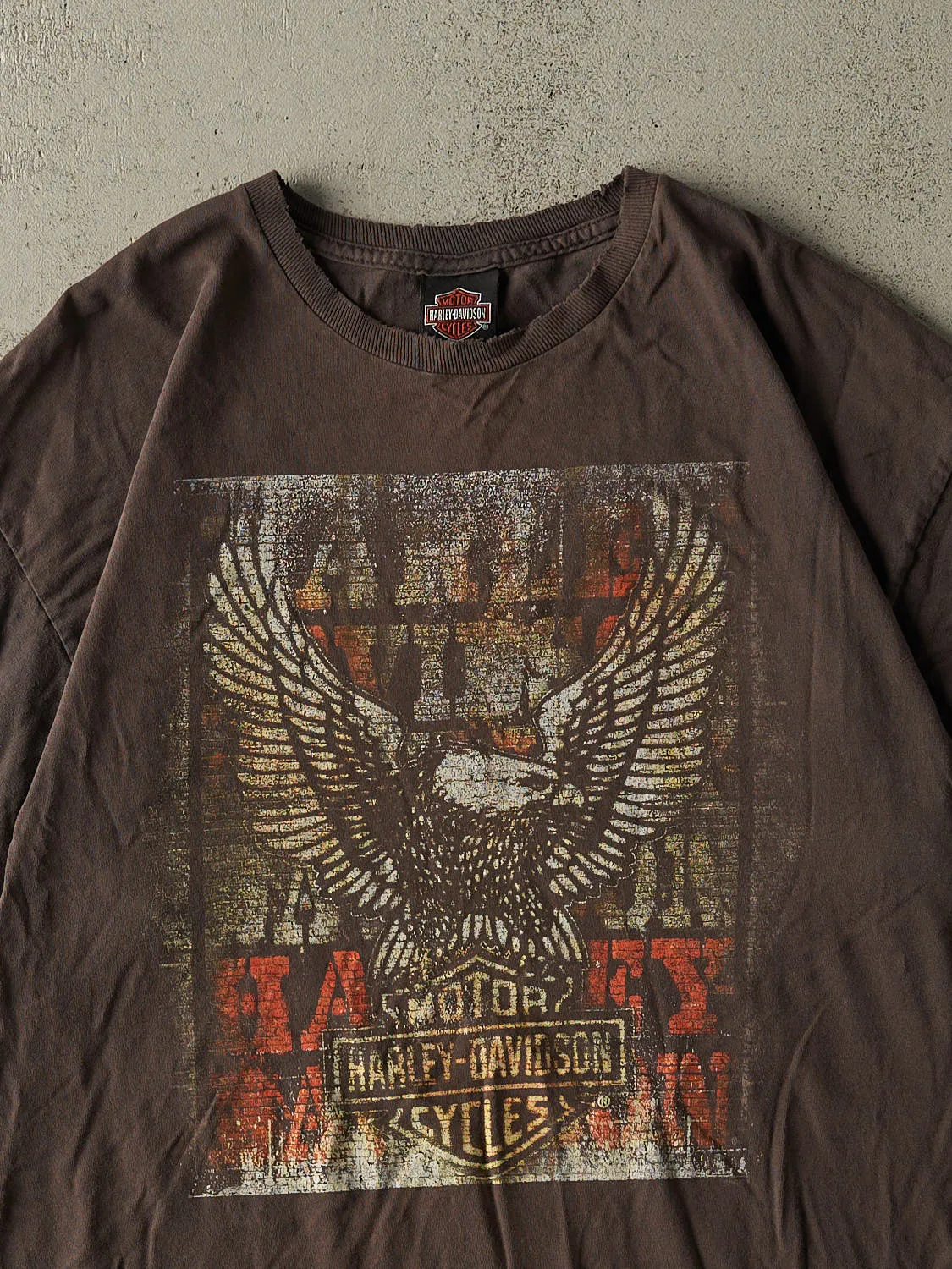 Vintage Y2K Charcoal Grey Harley Davidson Barrie ON Tee (L/XL) sold by Rebalance Vintage product image thumbnail 3