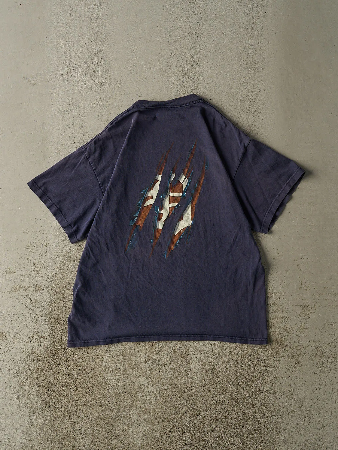 Vintage Y2K Sun Faded Navy Detroit Tigers Tee (M) sold by Rebalance Vintage product image thumbnail 2