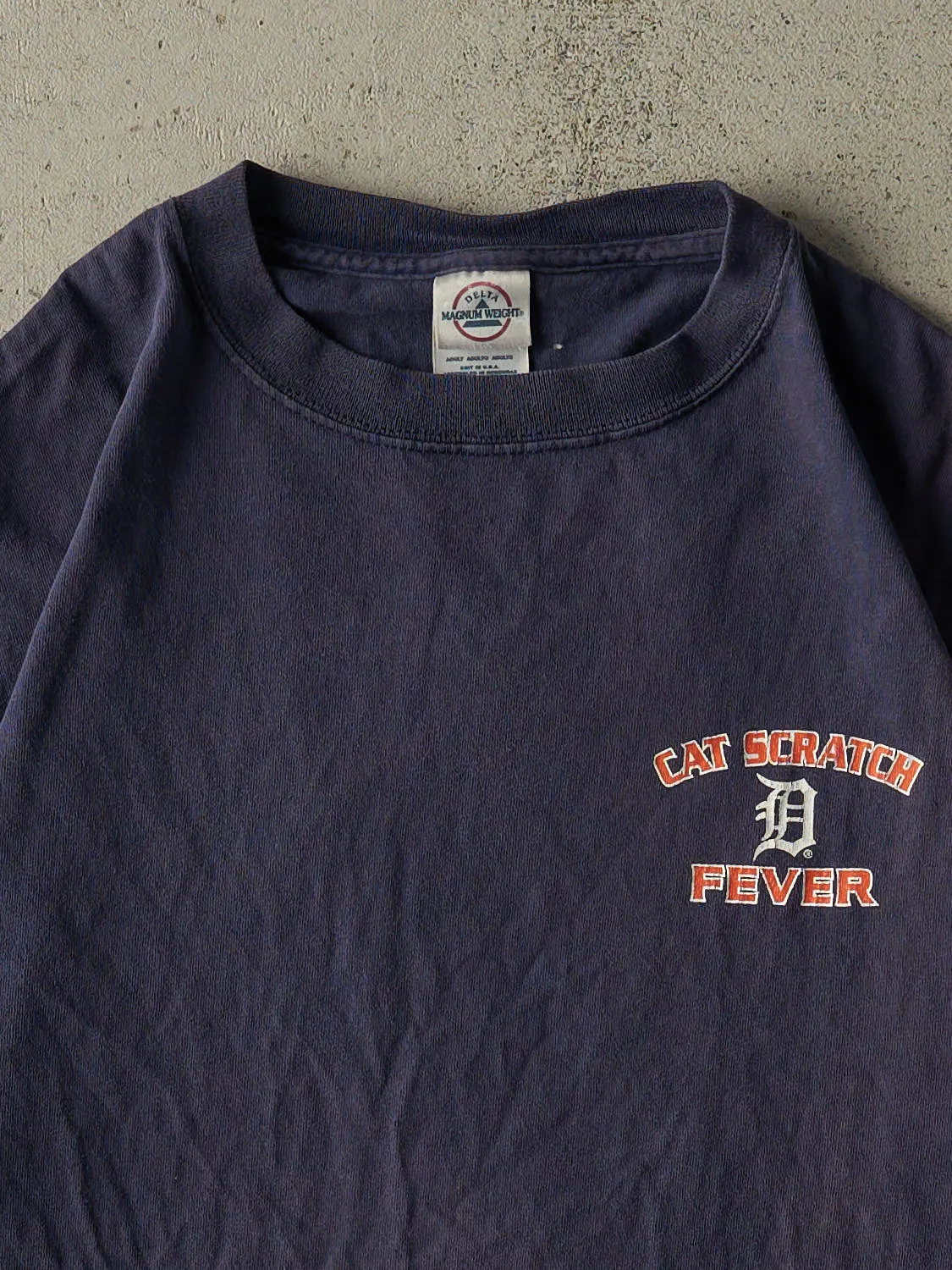 Vintage Y2K Sun Faded Navy Detroit Tigers Tee (M) sold by Rebalance Vintage product image thumbnail 3