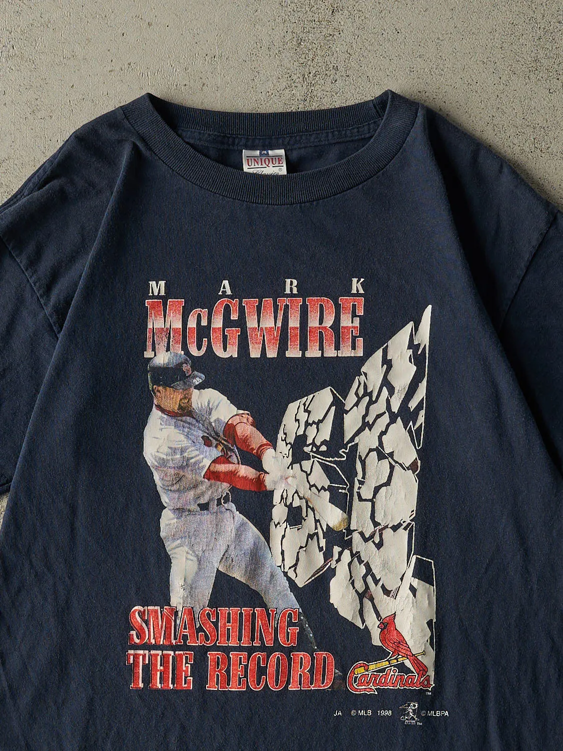 Vintage 98' Navy Blue St. Louis Cardinals Mark McGwire Tee (S) sold by Rebalance Vintage product image thumbnail 2
