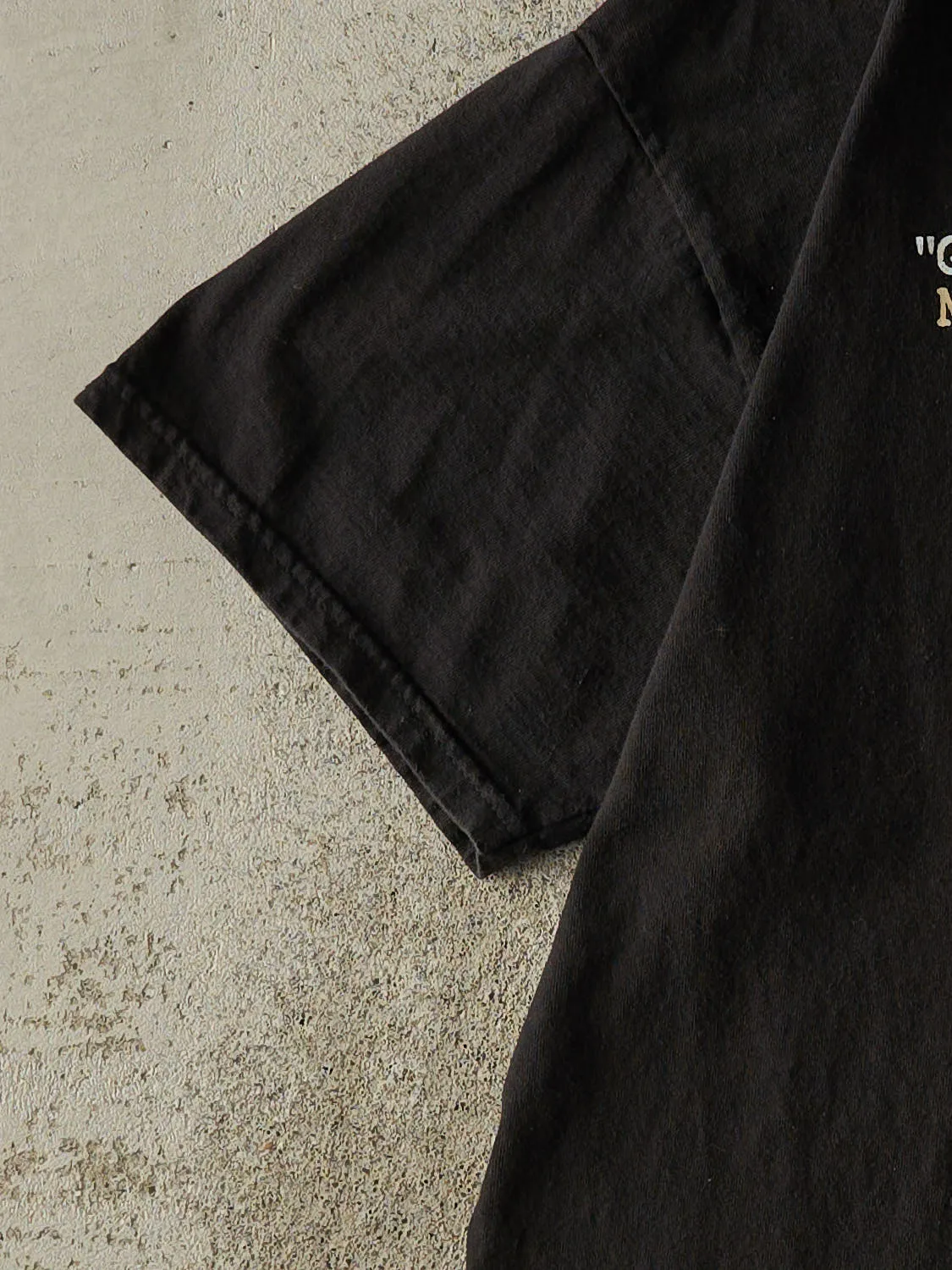 Vintage Y2K Black "Getting Lucky" Slogan Tee (L) sold by Rebalance Vintage product image thumbnail 3