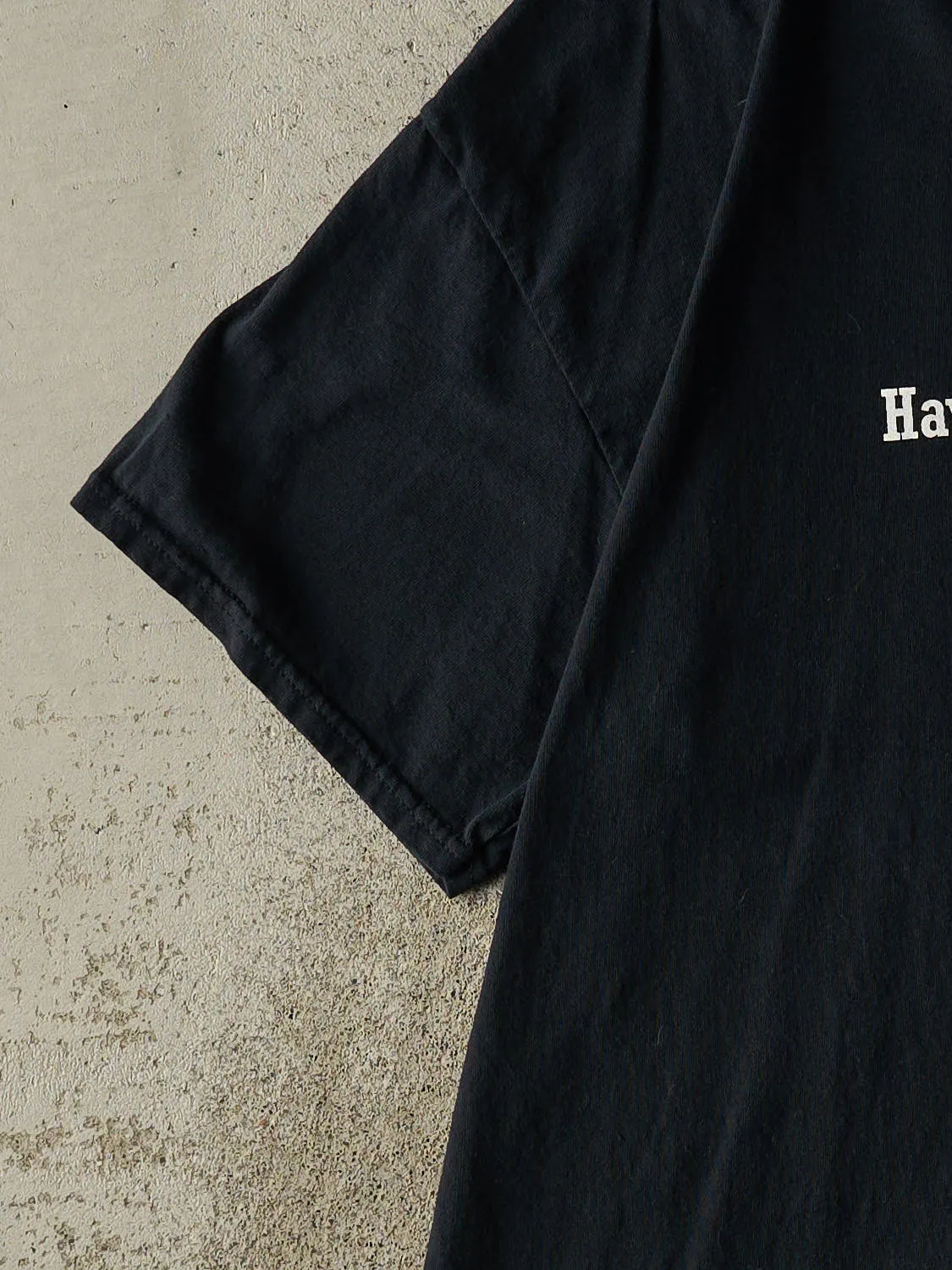 Vintage Y2K Black "Have You Tried Turning It Off" Slogan Tee (XL) sold by Rebalance Vintage product image thumbnail 3