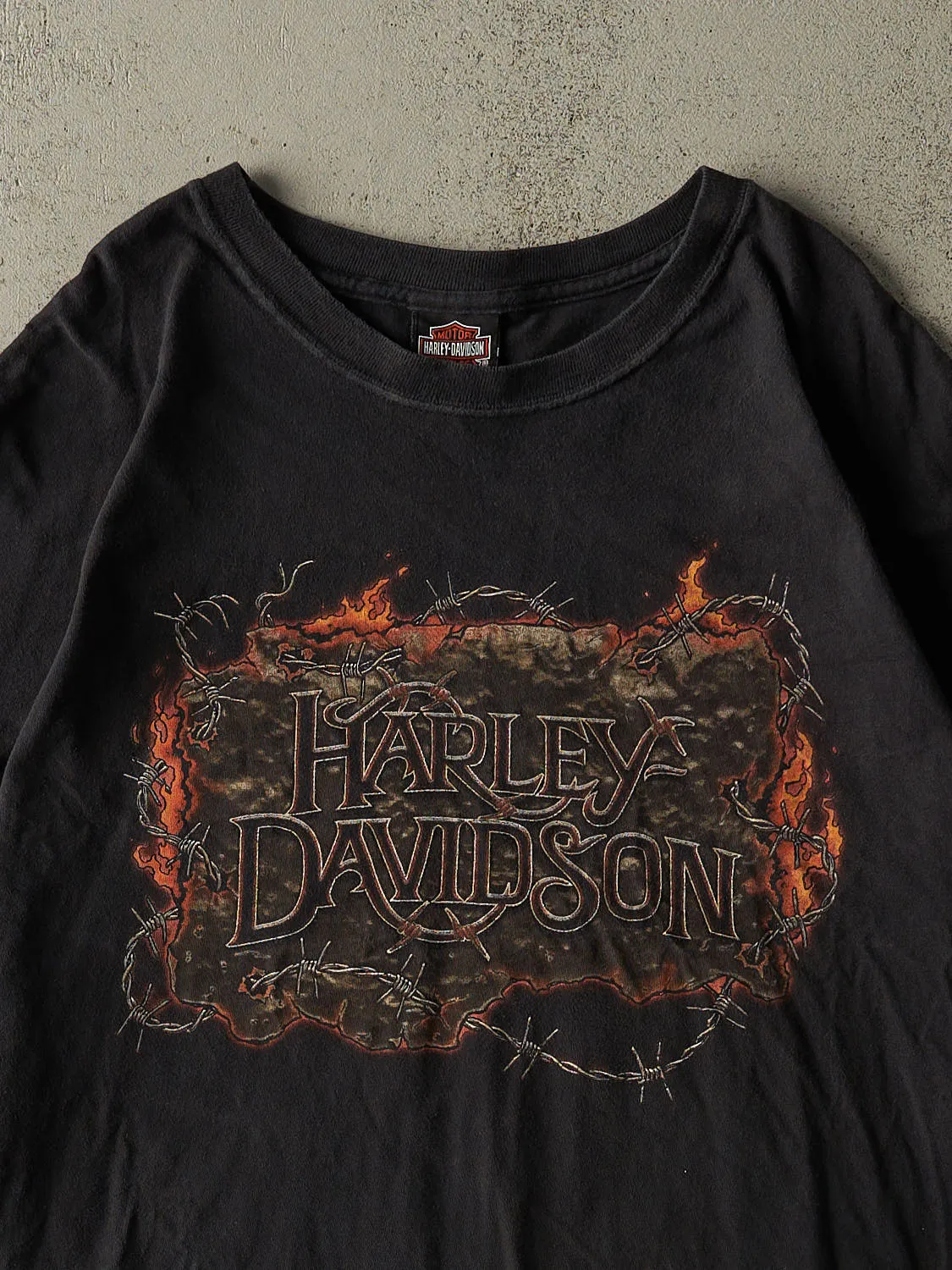 Vintage 05' Faded Black Harley Davidson Oklahoma City Tee (XXL/XXXL) sold by Rebalance Vintage product image thumbnail 3