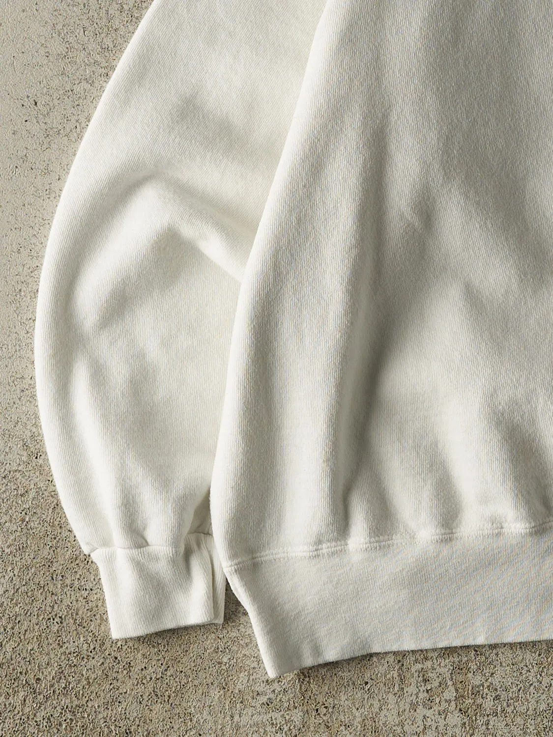 Vintage 90s White Champion Embroidered Crewneck (M) sold by Rebalance Vintage product image thumbnail 3