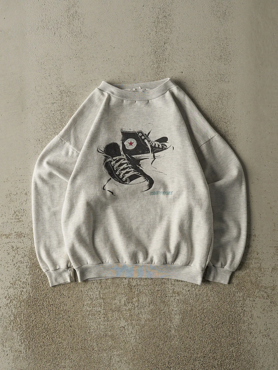 Vintage 80s Heather Grey Converse Crewneck (XS) sold by Rebalance Vintage