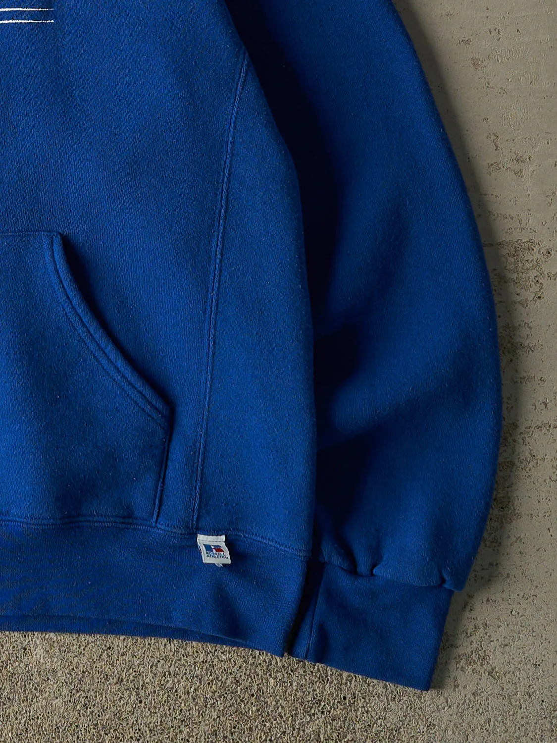 Vintage Y2K Blue Russell Athletic Duke University Embroidered Hoodie (XS/S) sold by Rebalance Vintage product image thumbnail 4