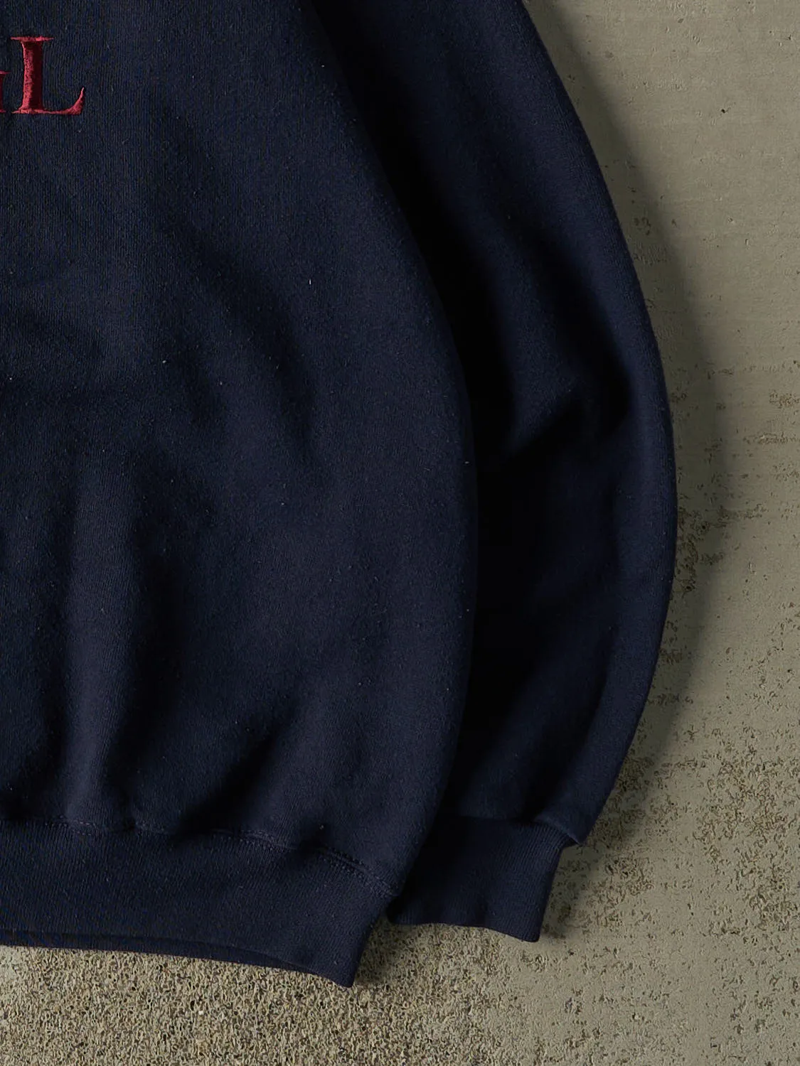 Vintage 90s Navy Blue Wilderness Embroidered Crewneck (L/XL) sold by Rebalance Vintage product image thumbnail 4