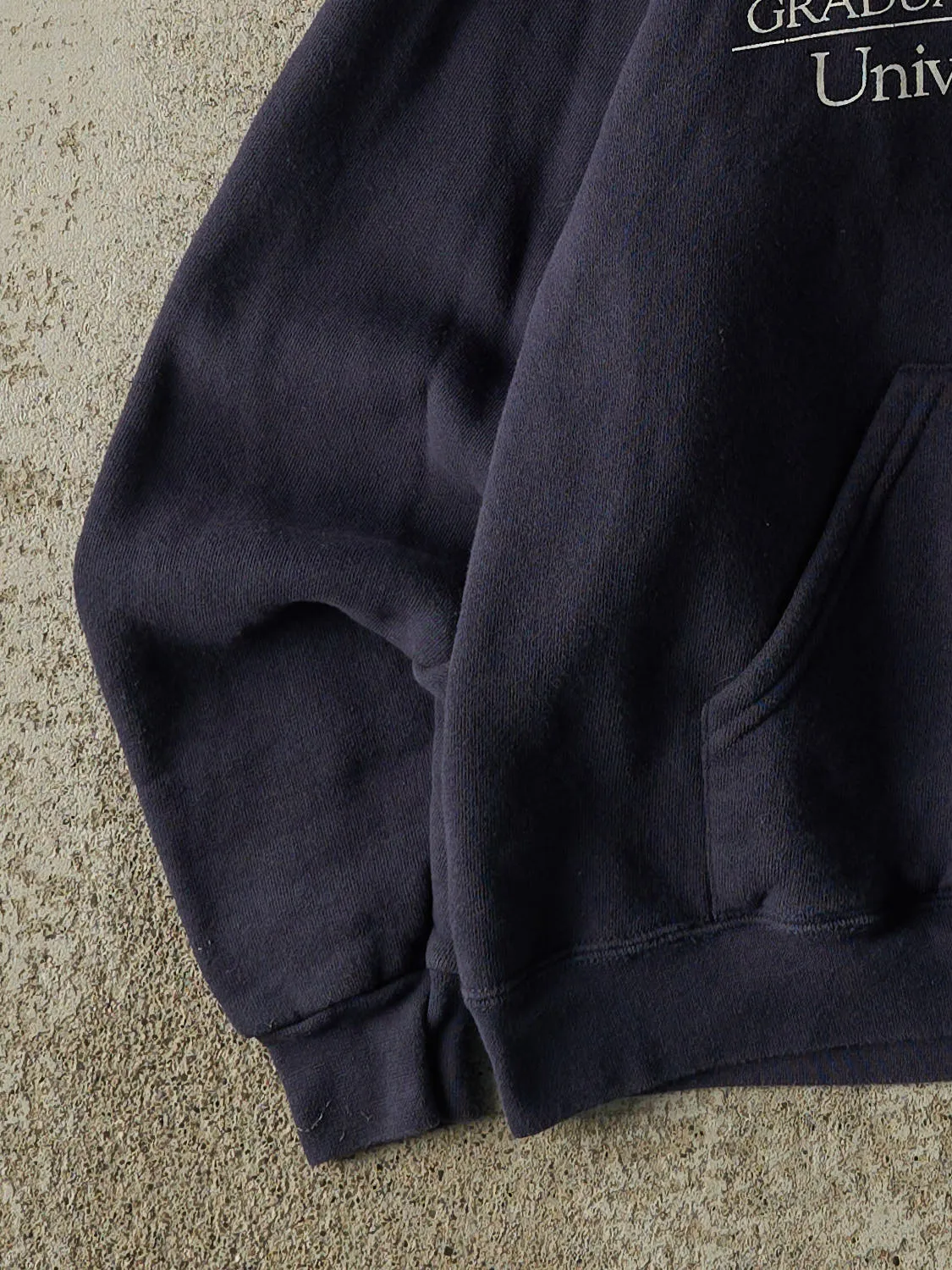 Vintage Y2K Navy Blue University of Rochester Hoodie (S) sold by Rebalance Vintage product image thumbnail 3