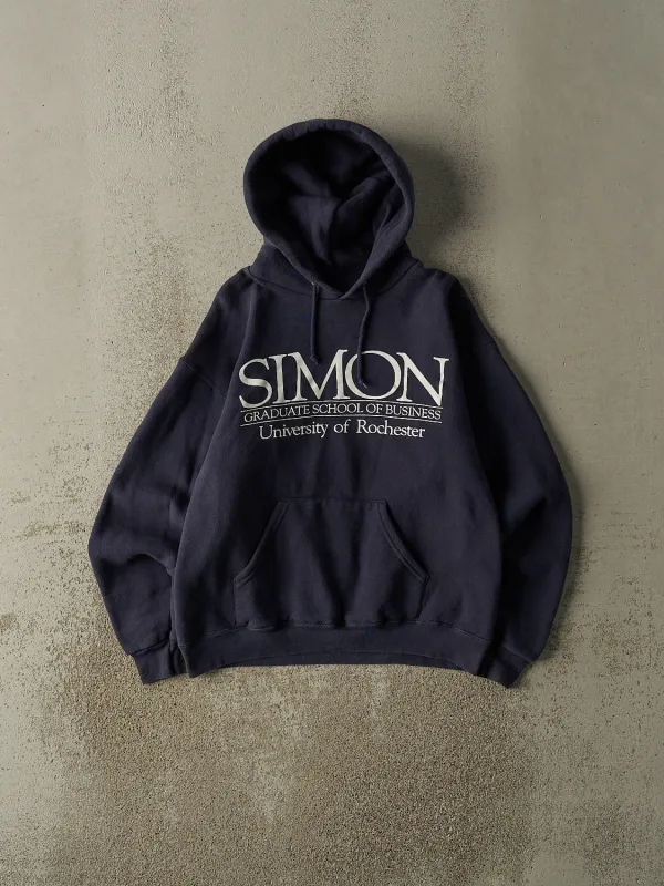 Vintage Y2K Navy Blue University of Rochester Hoodie (S) sold by Rebalance Vintage