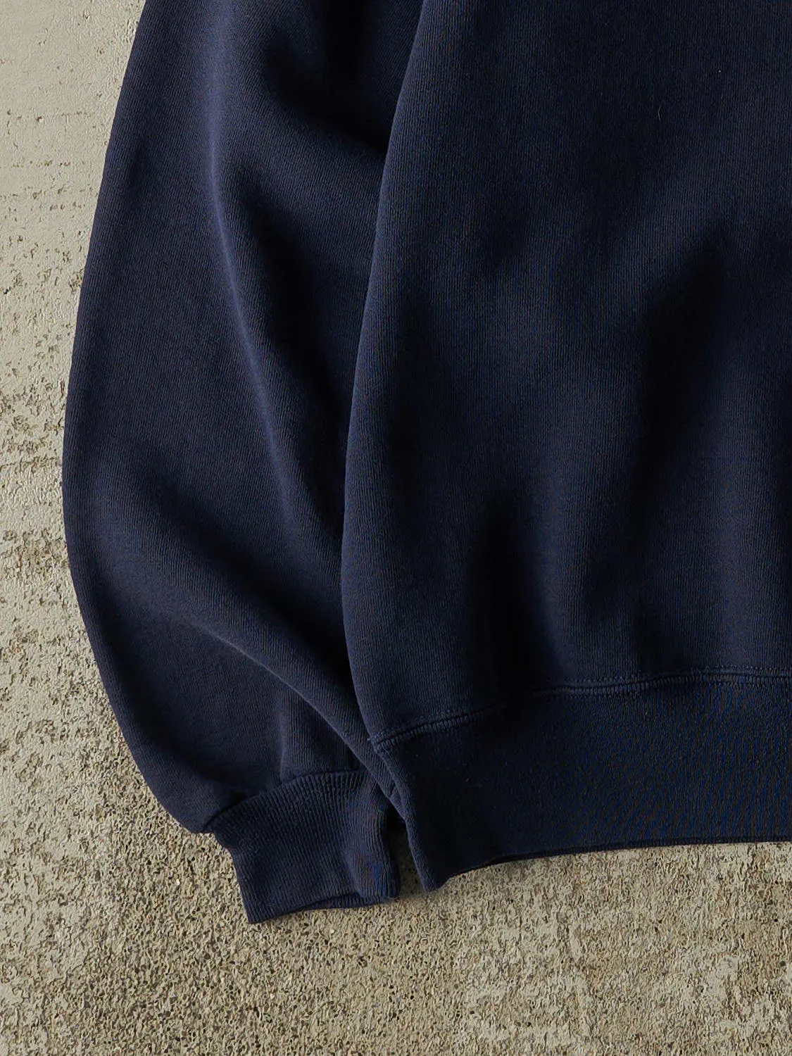 Vintage 90s Navy Blue Russell Athletic Blank Crewneck (M/L) sold by Rebalance Vintage product image thumbnail 3