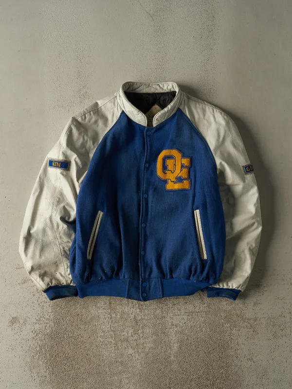 Vintage 94' Blue & White Embroidered Varsity Jacket (L/XL) sold by Rebalance Vintage