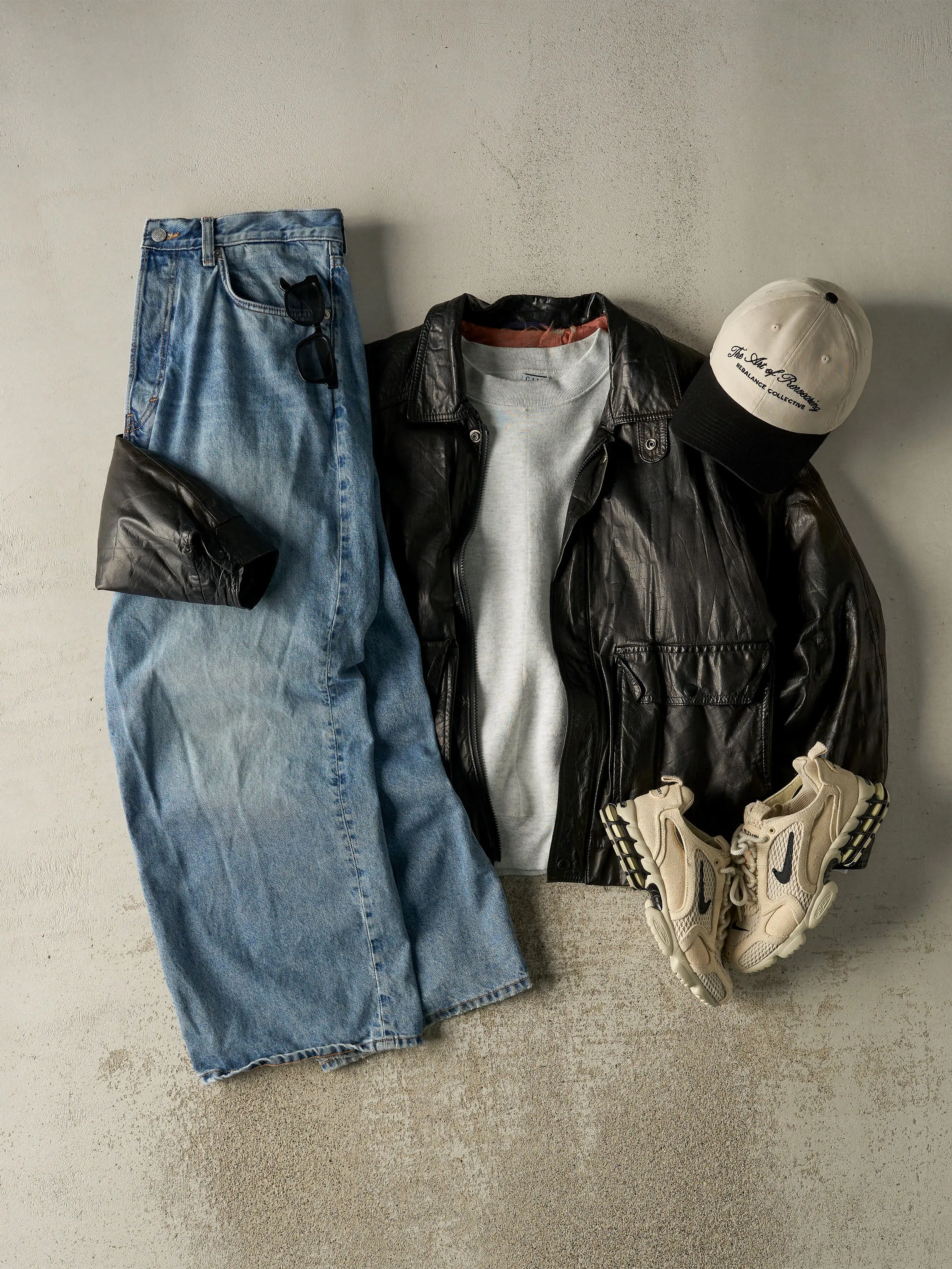 Vintage 80s Black London Fog Leather Bomber Jacket (M/L) sold by Rebalance Vintage product image thumbnail 2