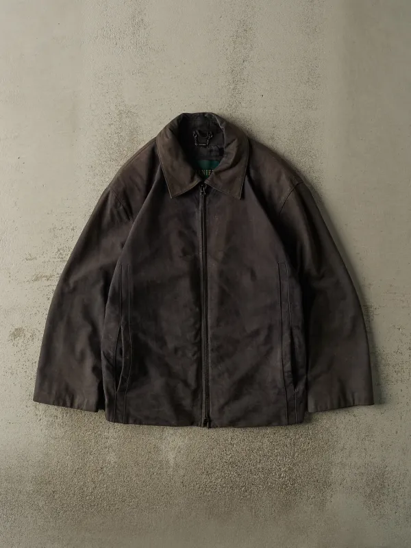 Vintage 90s Faded Black Danier Soft Leather Jacket (M/L) sold by Rebalance Vintage