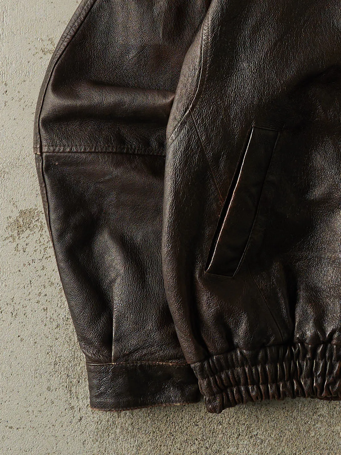 Vintage 90s Brown Embroidered Leather Jacket (L/XL) sold by Rebalance Vintage product image thumbnail 3