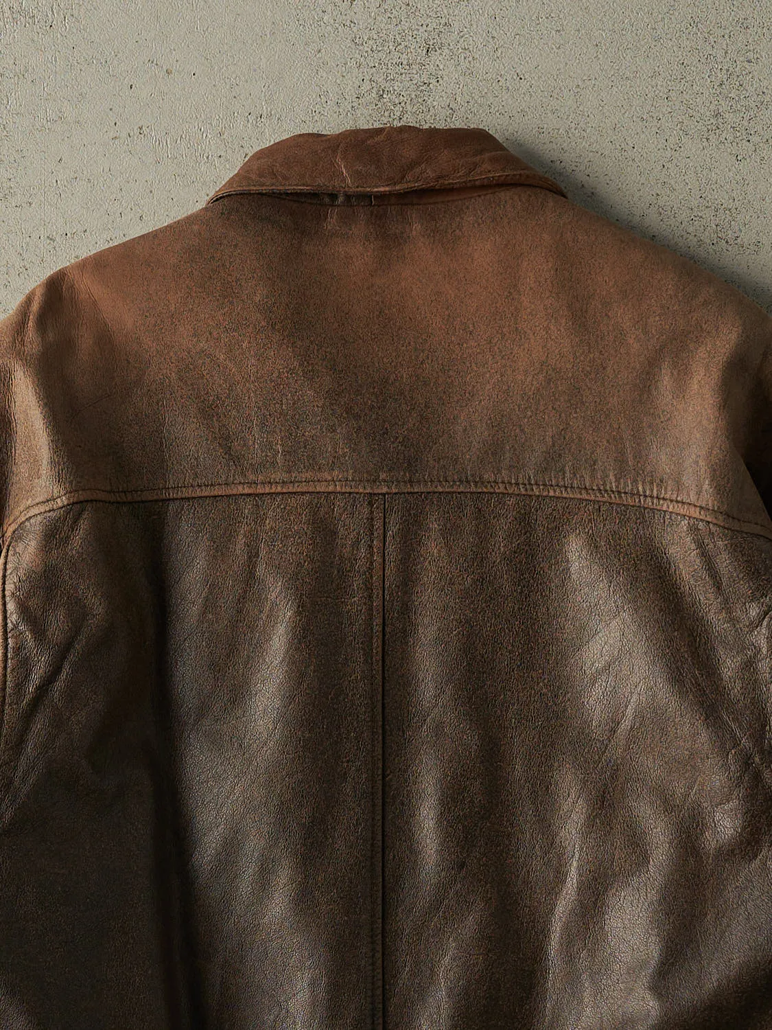 Vintage 90s Faded Brown Wilsons Bomber Flight Jacket (XL) sold by Rebalance Vintage product image thumbnail 5