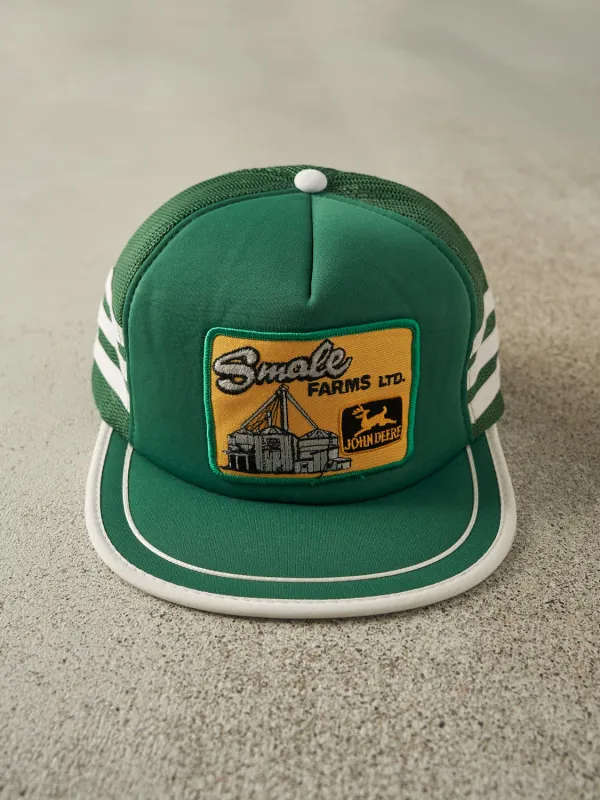 Vintage 80s Green John Deere Embroidered Foam Trucker Hat (O/S) sold by Rebalance Vintage