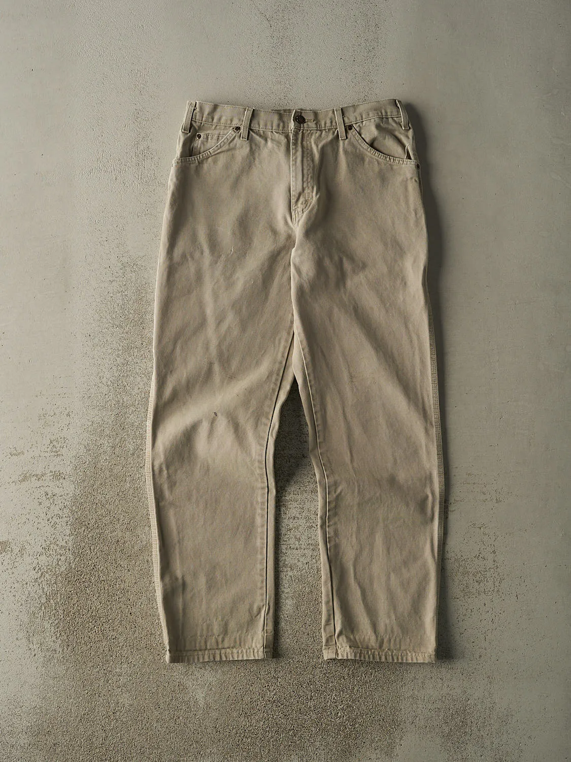 Vintage 90s Beige Dickies Carpenter Pants (33x33) sold by Rebalance Vintage