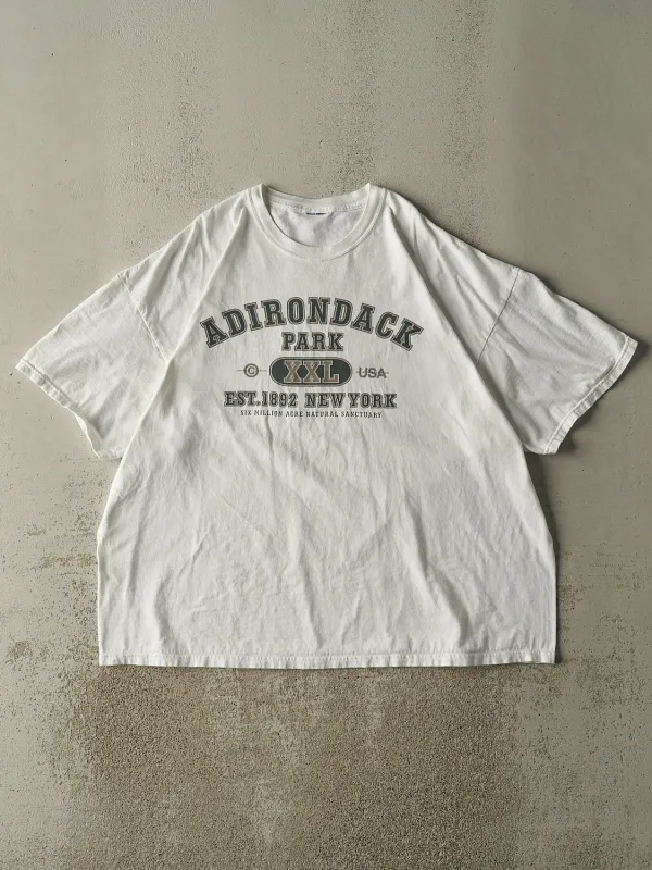 Vintage 98' White Adirondack Park New York Tee (XL/XXL) sold by Rebalance Vintage