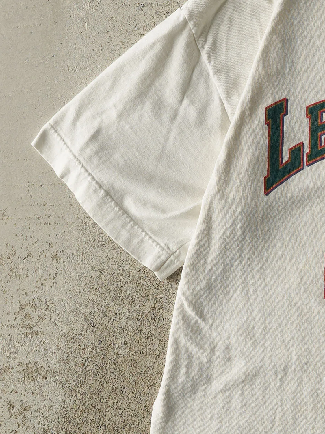 Vintage 90s White LeMoyne College Tee (L) sold by Rebalance Vintage product image thumbnail 3