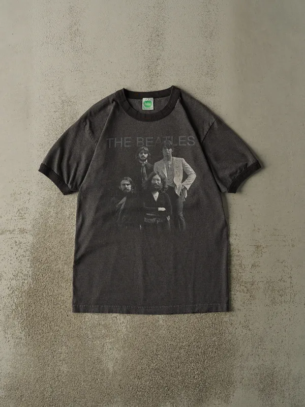 Vintage 05' Charcoal Grey The Beatles Ringer Tee (S/M) made by Rebalance Vintage