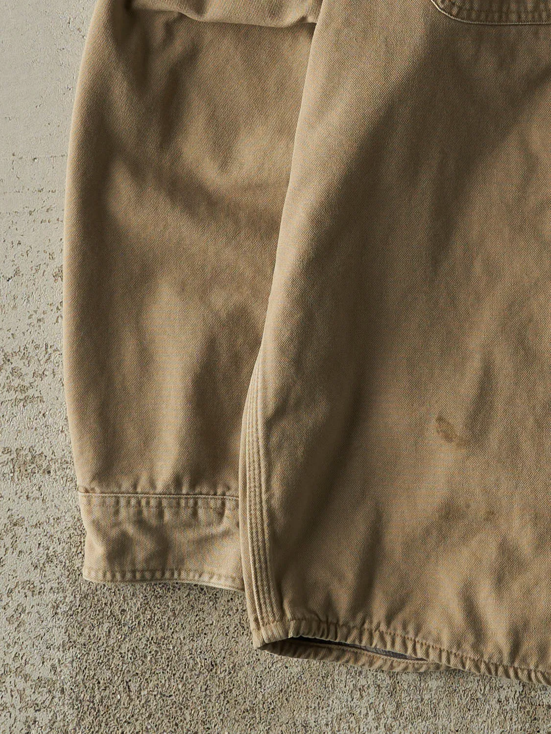 Vintage Y2K Beige Carhartt Flannel Lined Button Up Long Sleeve (XXL) sold by Rebalance Vintage product image thumbnail 3