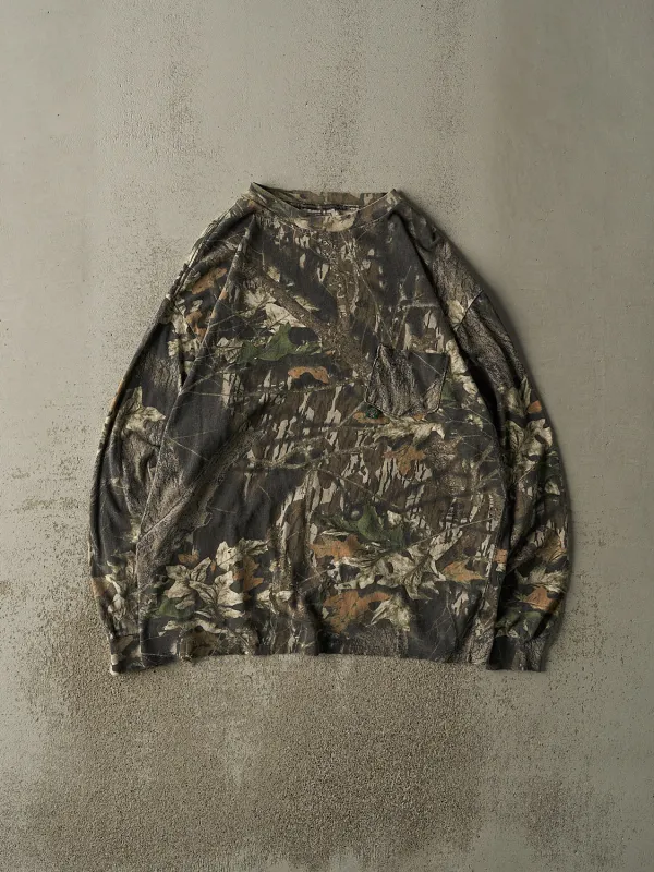 Vintage 90s Camo Mossy Oak Pocket Long Sleeve (XL/XXL) sold by Rebalance Vintage