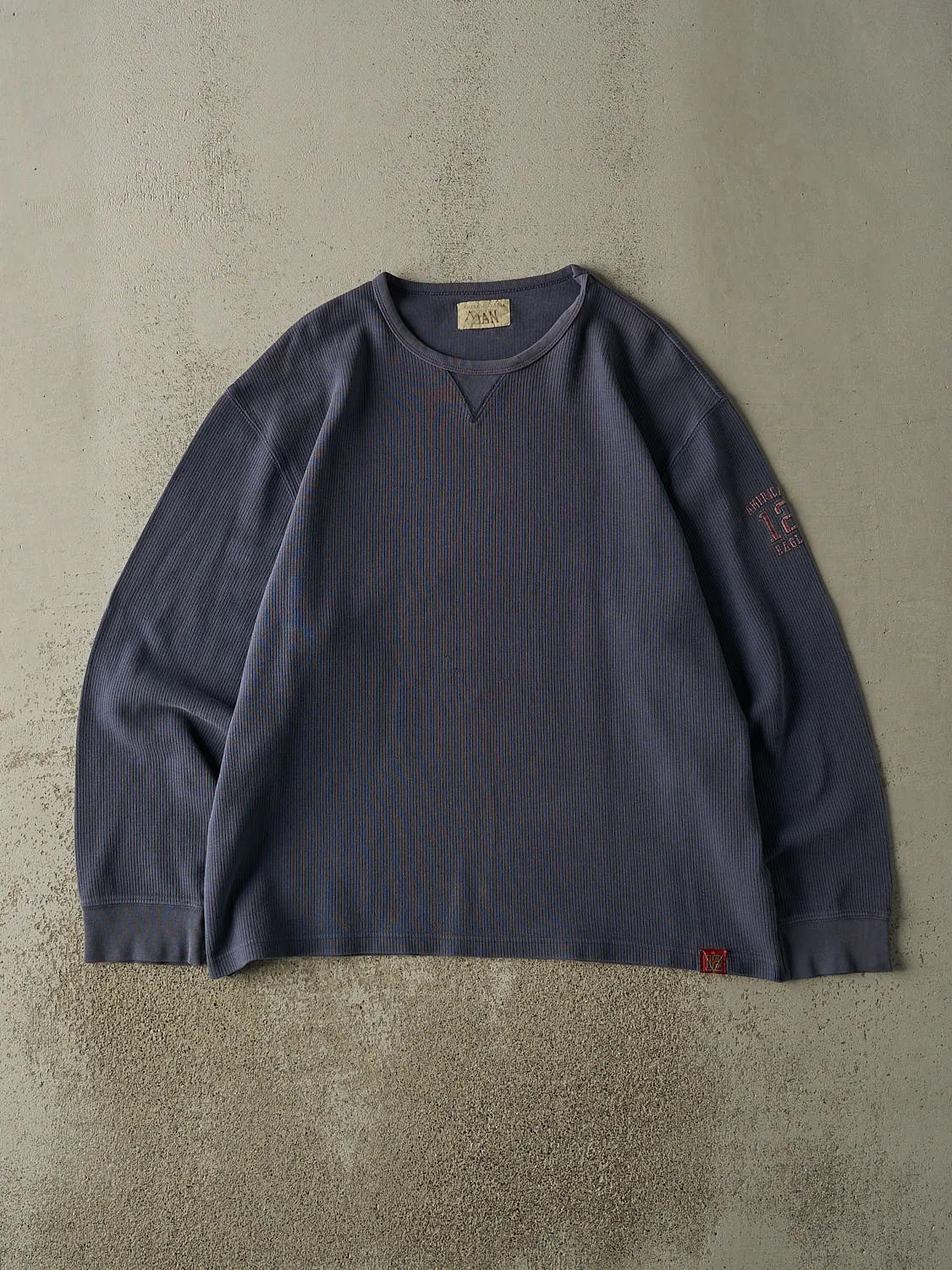 Vintage Y2K Slate Blue American Eagle Knit Long Sleeve (XL) sold by Rebalance Vintage