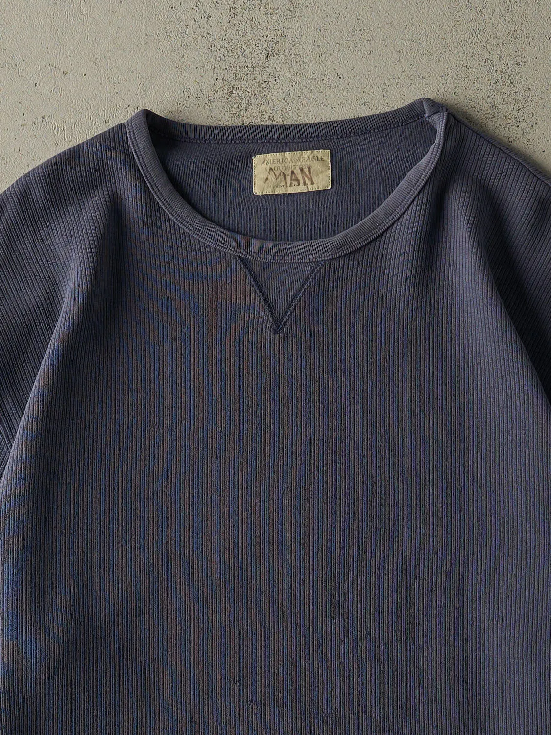 Vintage Y2K Slate Blue American Eagle Knit Long Sleeve (XL) sold by Rebalance Vintage product image thumbnail 2