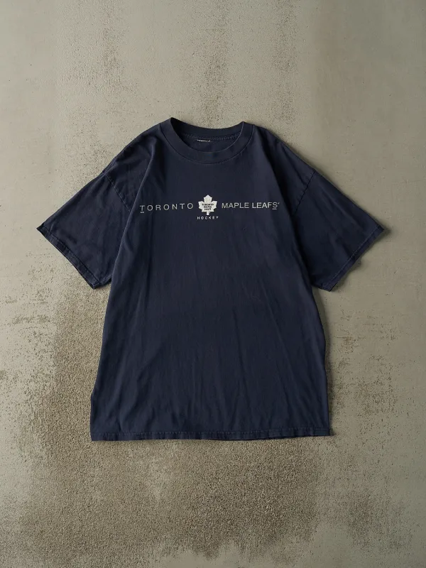 Vintage 90s Navy Blue Toronto Maple Leafs Tee (L/XL) sold by Rebalance Vintage