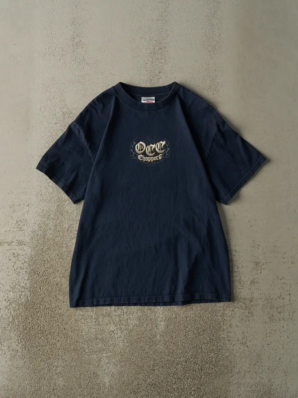 Vintage Y2K Navy Blue Orange County Choppers Tee (M/L) made by Rebalance Vintage