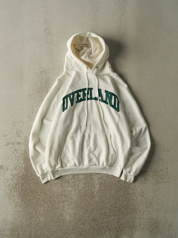 Vintage 80s White Overland Hoodie (S/M) sold by Rebalance Vintage