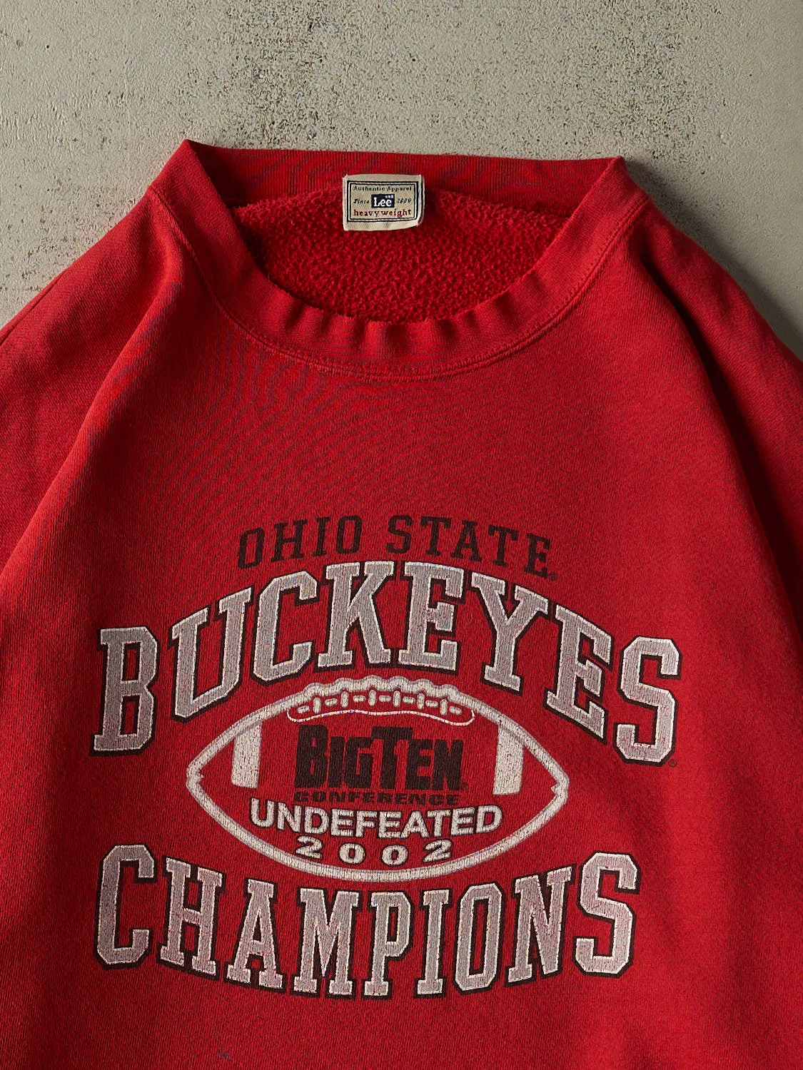 Vintage 02' Red Ohio State Buckeyes Conference Champions Crewneck (XL) sold by Rebalance Vintage product image thumbnail 2