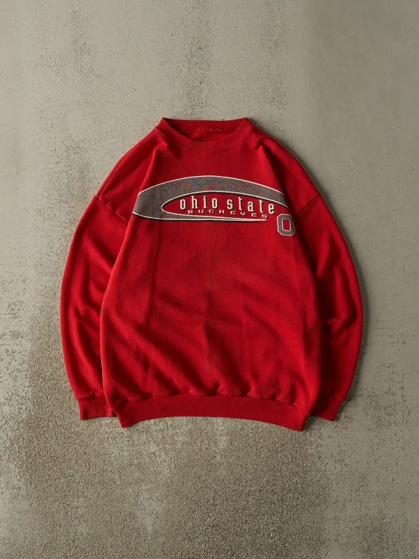 Vintage 90s Red Ohio State Buckeyes Crewneck (M) sold by Rebalance Vintage