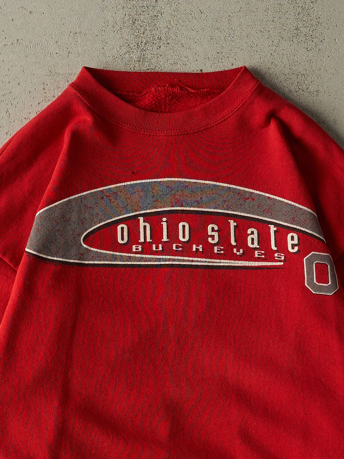 Vintage 90s Red Ohio State Buckeyes Crewneck (M) sold by Rebalance Vintage product image thumbnail 2